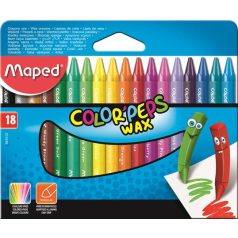   MAPED Zsírkréta, MAPED "Color'Peps Wax", 18 különböző szín