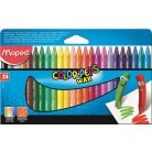 MAPED Zsírkréta, MAPED "Color'Peps Wax", 24 különböző szín