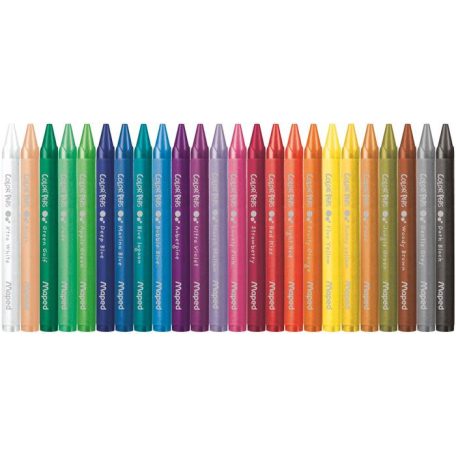 MAPED Zsírkréta, MAPED "Color'Peps Wax", 24 különböző szín
