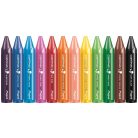 MAPED Zsírkréta, vastag, MAPED "Color'Peps MAXI Wax", 12 különböző szín