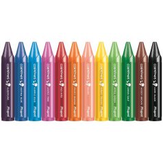   MAPED Zsírkréta, vastag, MAPED "Color'Peps MAXI Wax", 12 különböző szín