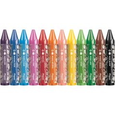   MAPED Zsírkréta, vastag, MAPED "Jungle Fever", 12 különböző színben