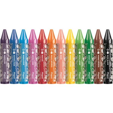 MAPED Zsírkréta, vastag, MAPED "Jungle Fever", 12 különböző színben