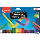MAPED Színes ceruza készlet, háromszögletű, MAPED "Color'Peps INFINITY", 24 különböző szín