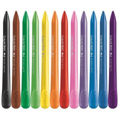   MAPED Zsírkréta, MAPED "Color'Peps" PlastiClean, 12 különböző szín