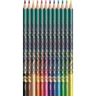 MAPED Színes ceruza készlet, háromszögletű, MAPED „Dragon sárkány”, 12 különböző szín