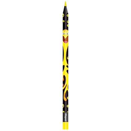 MAPED Színes ceruza készlet, háromszögletű, MAPED "Color'Peps Monster" 18 különböző szín