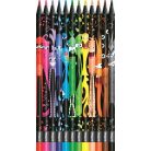 MAPED Színes ceruza készlet, háromszögletű, MAPED "Color'Peps Monster", 12 különböző szín