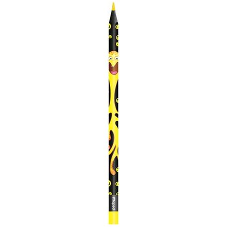MAPED Színes ceruza készlet, háromszögletű, MAPED "Color'Peps Monster", 12 különböző szín