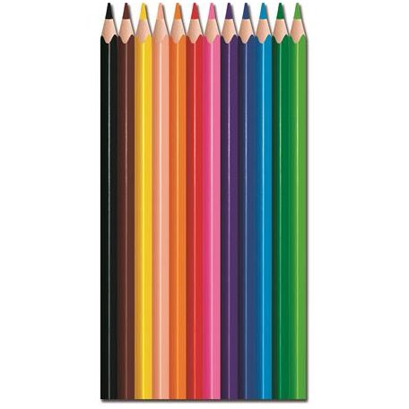 MAPED Színes ceruza készlet, háromszögletű, MAPED "Color'Peps Strong", 12 különböző szín