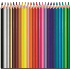   MAPED Színes ceruza készlet, háromszögletű, MAPED "Color'Peps Strong", 24 különböző szín
