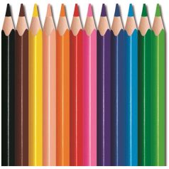   MAPED Színes ceruza készlet, háromszögletű, MAPED "Mini Color'Peps Strong", 12 különböző szín
