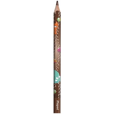 MAPED Színes ceruza készlet, vastag, MAPED "Jungle Fever", 12 különböző szín