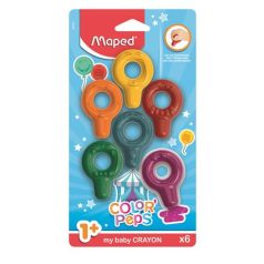   MAPED Zsírkréta, MAPED "Color'Peps Baby", 6 különböző szín