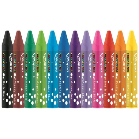 MAPED Olajpasztell kréta, MAPED "Color'Peps", 12 különböző szín