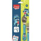 MAPED PICNIK Evőeszközkészlet, fém, szövet tok, MAPED PICNIK "Concept Miniz", mosómedve