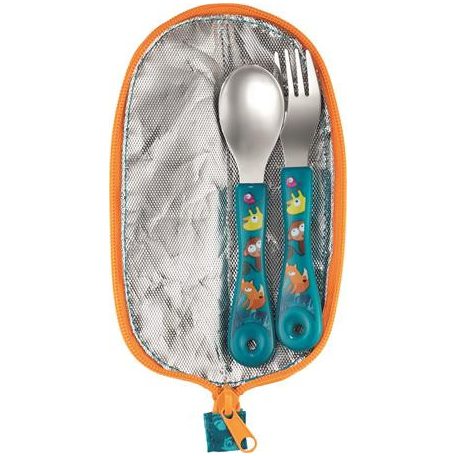 MAPED PICNIK Evőeszközkészlet, fém, szövet tok, MAPED PICNIK "Jungle Fever"