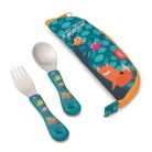 MAPED PICNIK Evőeszközkészlet, fém, szövet tok, MAPED PICNIK "Jungle Fever"