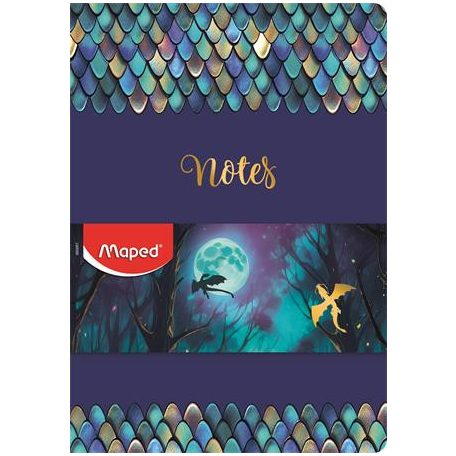 MAPED Jegyzetfüzet, tűzött, A5, vonalas, MAPED „Dragon sárkány”