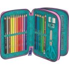 MAPED Tolltartó, töltött, 2 emeletes, cipzáras, MAPED, unikornis