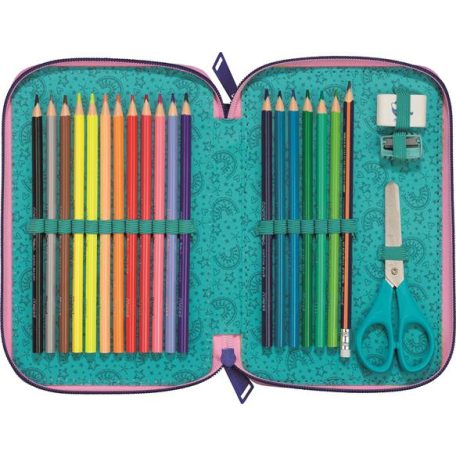 MAPED Tolltartó, töltött, 2 emeletes, cipzáras, MAPED, unikornis