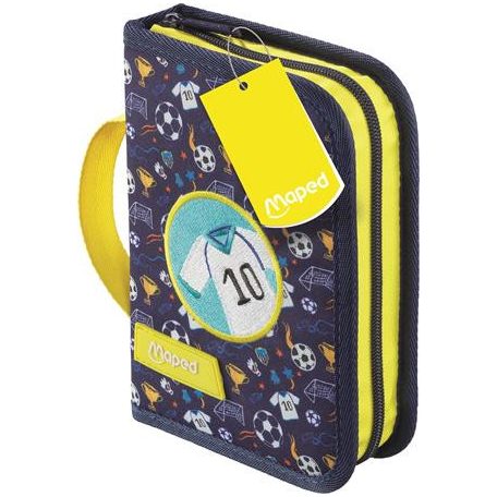 MAPED Tolltartó, töltött, klapnis, cipzáras, MAPED, foci