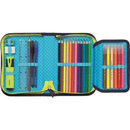 MAPED Tolltartó, töltött, klapnis, cipzáras, MAPED, foci