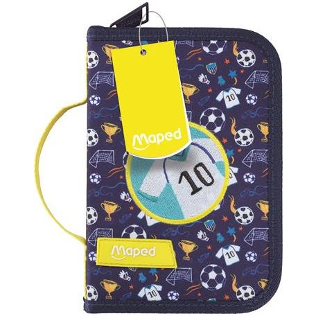 MAPED Tolltartó, töltött, klapnis, cipzáras, MAPED, foci
