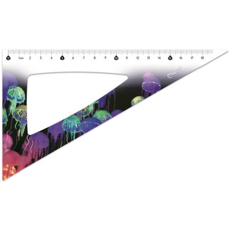 MAPED Vonalzókészlet, műanyag, 4 darabos, MAPED "Deepsea Paradise"