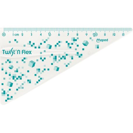 MAPED Vonalzókészlet, műanyag, törhetetlen, 3 darabos, MAPED "Pixel Party Twist'n Flex"