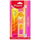MAPED Írószer készlet, 5 darabos, MAPED "Neon"