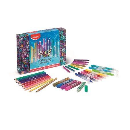 MAPED Csillámos színező készlet, MAPED "Color'Peps", 31 darabos