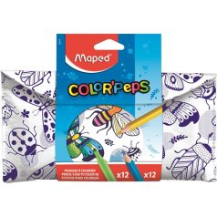  MAPED Tolltartó, textil, színezhető, tépőzáras, MAPED "Color'Peps", színezőtermékekkel