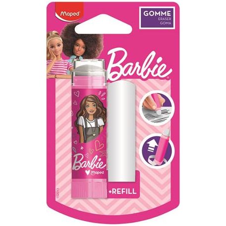 MAPED BB Radírstift, pótbéllel, MAPED "Barbie"