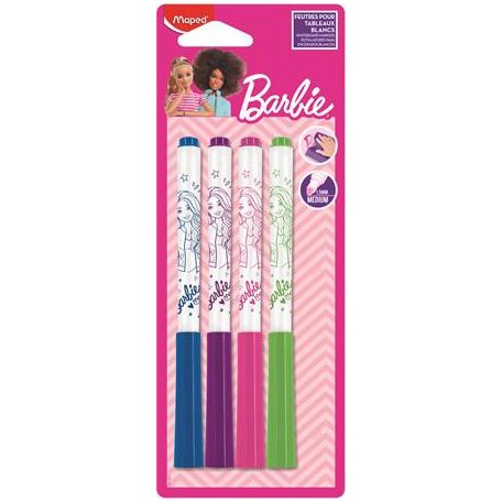 MAPED BB Táblamarker készlet, 1,5 mm, MAPED "Barbie", 4 különböző szín