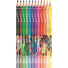   MAPED BB Színes ceruza készlet, háromszögletű, MAPED "Barbie", 12 különböző szín