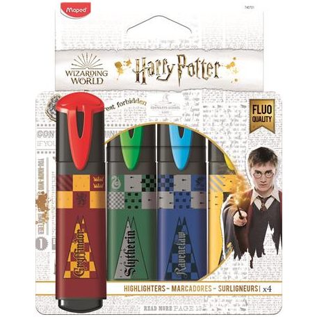 MAPED HP Szövegkiemelő készlet, MAPED "Harry Potter Teens", 4 különböző szín