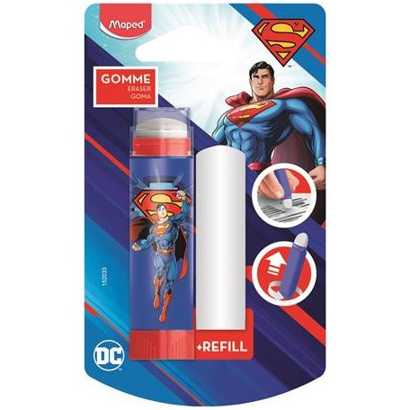 MAPED Radírstift, pótbéllel, MAPED "Superman"