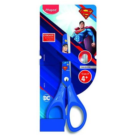 MAPED Olló, iskolai, 13 cm, MAPED "Superman"