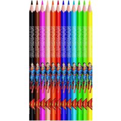   MAPED Színes ceruza készlet, háromszögletű, MAPED "Superman", 12 különböző szín