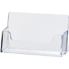 HELIT Névjegytartó, műanyag, 50 db-os, HELIT, víztiszta