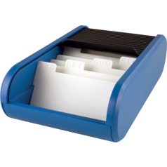   HELIT Névjegytartó, 300 db-os, rolós, fekvő, HELIT "Linear", kék