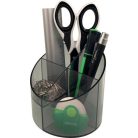 HELIT Írószertartó, 4 részes, HELIT "Economy", füstszínű