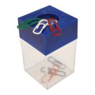 Gemkapocstartó, mágneses, átlátszó-kék