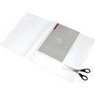 PANTA PLAST Füzet- és könyvborító, áttetsző, fényes felület, állítható széllel, öntapadó csíkkal 550x310 mm, PP, PANTA PLAST