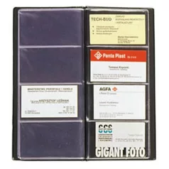 PANTA PLAST Névjegytartó, 96 db-os, PANTA PLAST, fekete