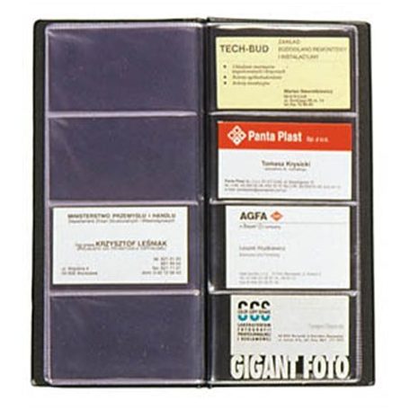 PANTA PLAST Névjegytartó, 96 db-os, PANTA PLAST, fekete