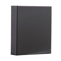   PANTA PLAST Gyűrűs könyv, panorámás, 4 gyűrű, 80 mm, A4, PVC, PANTA PLAST, fekete