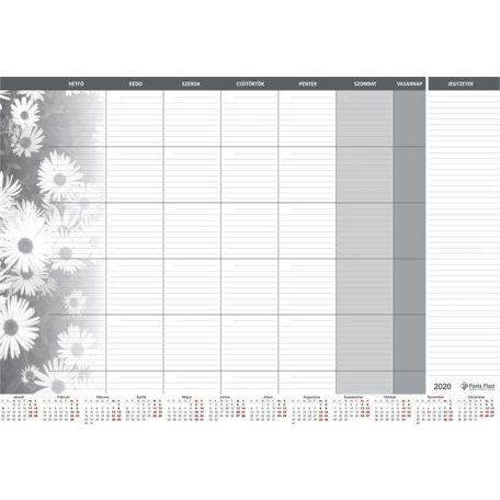 PANTA PLAST Könyökalátét, 470x330 mm, havi tervezővel, PANTA PLAST, virágos