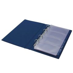   PANTA PLAST Névjegytartó, 200 db-os, gyűrűs, PANTA PLAST, fekete